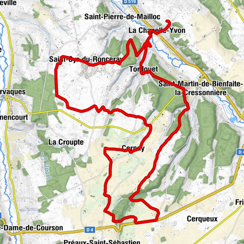 Église de l'Assomption-de-Notre-Dame - Église Saint-Cyr-et-Sainte-Julitte - Église Saint-Aubin - Église Saint-Michel