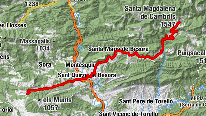 Font Martingala - Sant Hilari - Santa Maria de Besora - Puig Armat