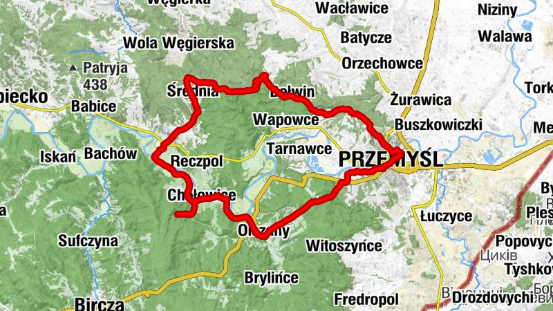 Przemyśl Zasanie - Kościół pw. Matki Bożej Zbaraskiej - Kościół pw. Narodzenia Matki Bożej - Bukowy Garb