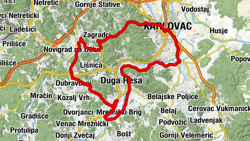 Karlovac - Čurilović - Duga Resa - kapela svetog Fabijana i Sebastijana
