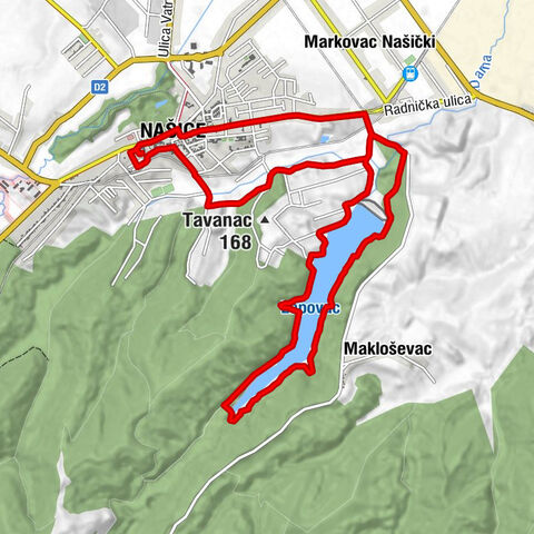 Čimen - Našice - Našičko brdo - crkva svetog Antuna Padovanskog