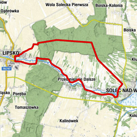 Lipsko - Osiedle domków jednorodzinnych "Solecka I" - Osiedle domków jednorodzinnych "Solecka II" - Solec nad Wisłą