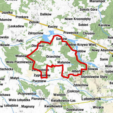 Charbice Dolne - Malanów - Madaje Nowe - Szydłówek