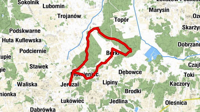Jeruzal - Borki - Płomieniec