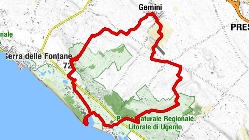 Ugento - Serra delle Fontane - Madonna del Casale - Gemini