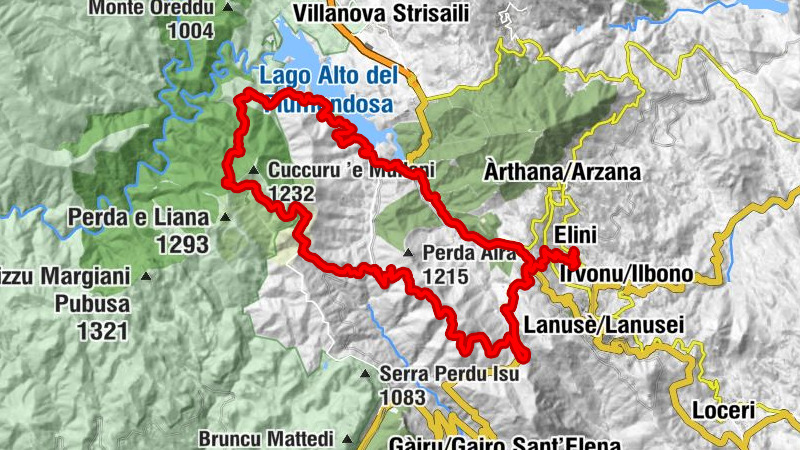 Elini-Ilbono - Elini - Parco Carmine - Passo Sarcerei
