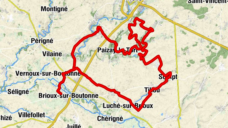 Villeneuve - Lusseray - Église Saint-Médard - Prieuré de bénédictins Saint-Pierre-ès-Liens