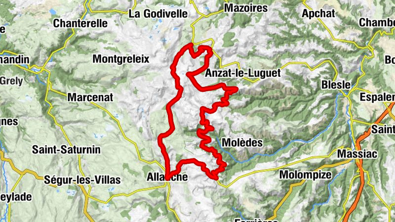 Allanche - Église Saint-Jean-Baptiste - Église Saint-Julien-de-Chanet - Col de Baladour