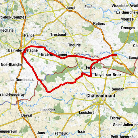 La Rougeraie - Église Saint-Mélaine - Église Saint-Martin - Martigné-Ferchaud
