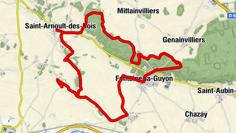 Saint-Arnoult-des-Bois - Orébin - Église Saint-Martin - Fontaine-la-Guyon