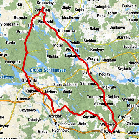 Żabi Róg - Kaplica pw. Świętego Wojciecha - Kościół pw. Świętego Mikołaja - Kaplica pw. Świętego Antoniego z Padwy