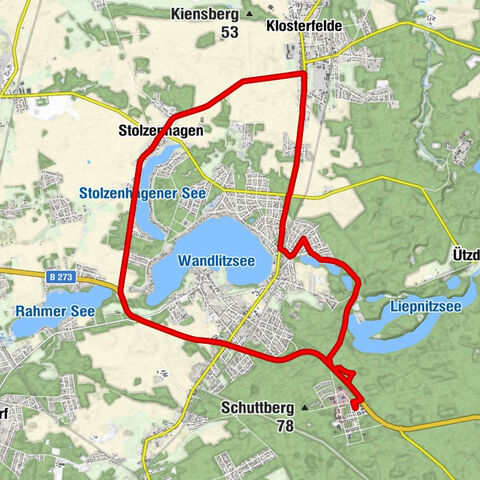Schulz - Waldsiedlung - Fischerstube - Evangelische Dorfkirche Stolzenhagen