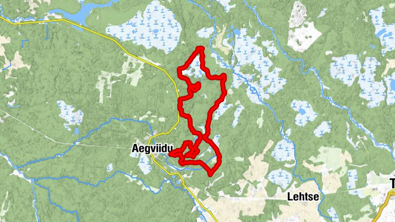 Pillapalu küla - Laudissalu mägi - Laudissalu - Vargamäe