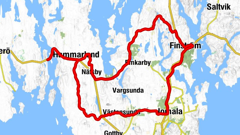 Öra - Hammarland - Finström - Jomala