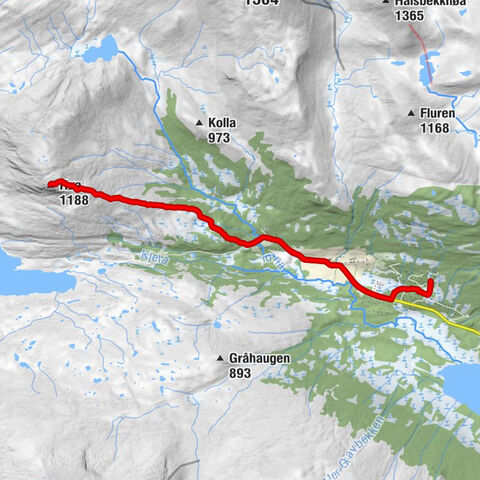 Ustigarden hytteområde - Utesto og Gjelhaugen hytteområde - Ustigarden Sør hytteområde - Høa