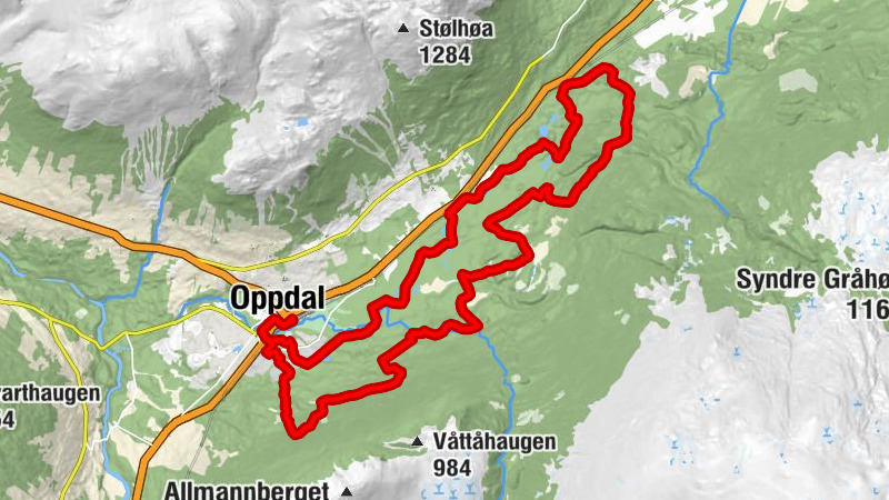 Oppdal - Revmoen - Morkagardan