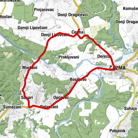 Cerina - Donji Lipovčani - crkva svete Katarine - Čazma