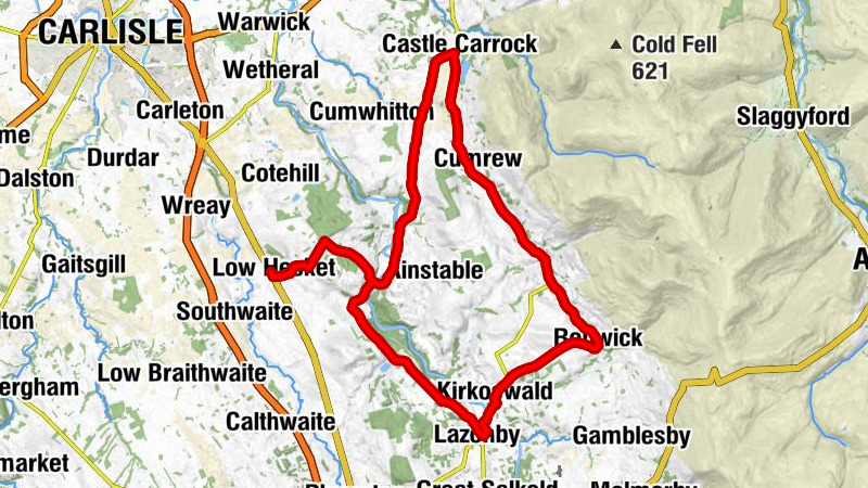 Low Hesket - Aiketgate - Armathwaite - Castle Carrock