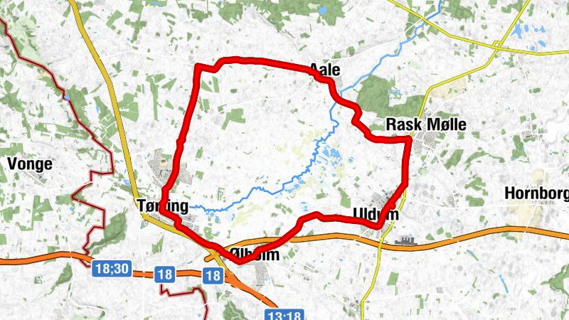 Hjortsvang - Aale - Boring - Dorteasminde