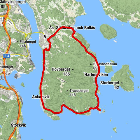 Spikarna - Sälsundet - Lilla Havstoviken - Bjällstensviken