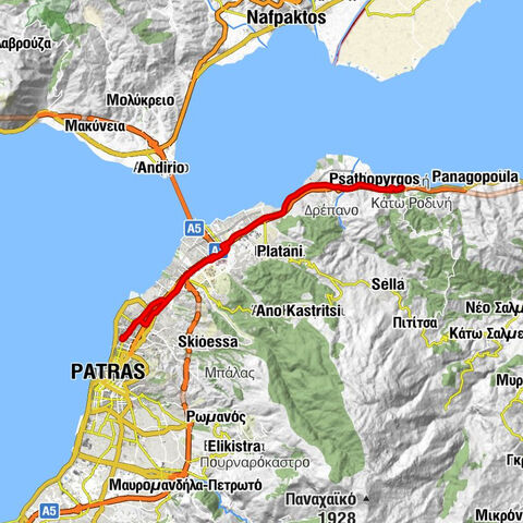 Πάτρα - Γλυφάδα - Αγιος Γεώργιος - Άγιος Παντελεήμονας