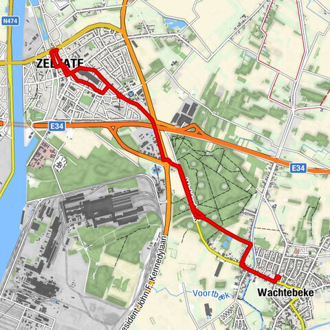 Wachtebeke - Walderdonk - Molenstukken - Zelzate