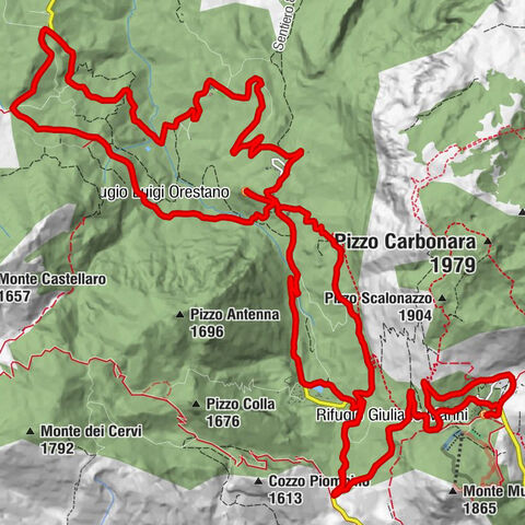 Rifugio Luigi Orestano - Portella Arena - Portella Prana - Rifugio Giuliano Marini