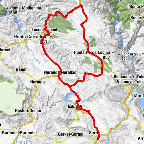 Ìsili/Isili - Madonna della Strada - Valico Ortuabis