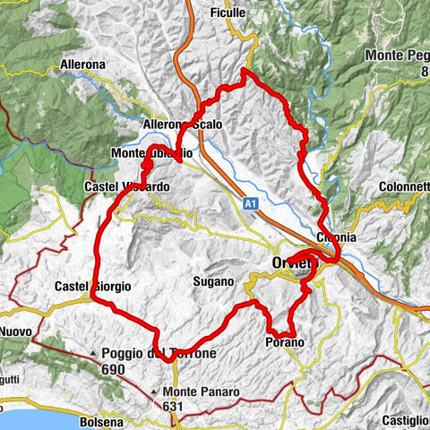 Bagni - Pian del Vantaggio - La Svolta - Orvieto