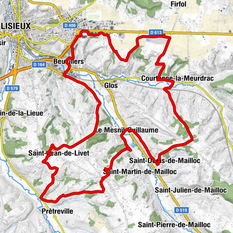 Hermival-les-Vaux - Beuvillers - Saint-Jean-de-Livet - Courtonne-la-Meurdrac