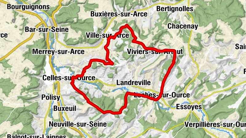 Ville-sur-Arce - Viviers-sur-Artaut - Loches-sur-Ource - Chapelle Saint-Michel