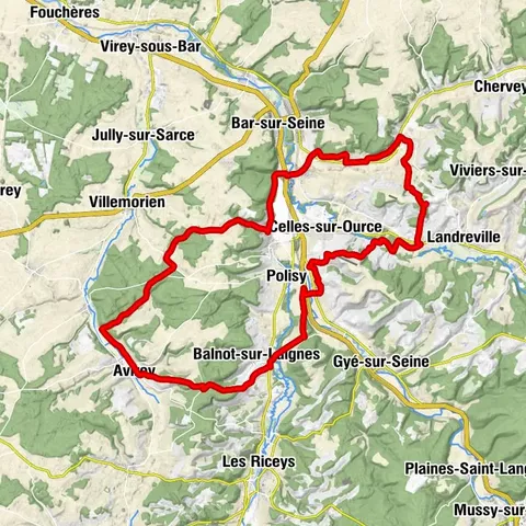 Ville-sur-Arce - La Croix Rouge - Le Cheminot - Église Saint-Loup