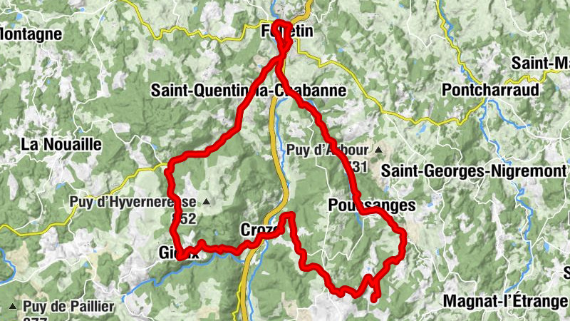 Poussanges - Puy de la Faux - Église Saint-Pierre et Saint-Paul - Queyriaux