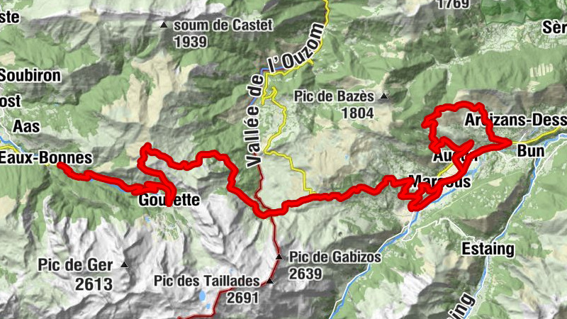 Gaillagos - Église d'Arrens - Notre-Dame-des-Neiges de Gourette - Le Couraduque