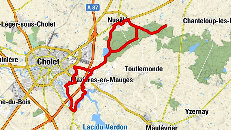 Les Bourneaux - Nuaillé - Le Bord du Lac - Val de Moine