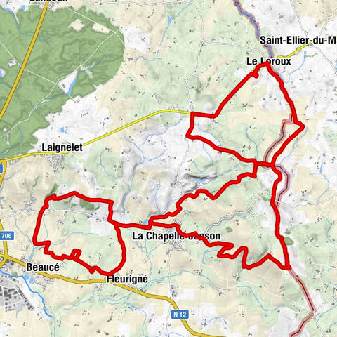 Le Loroux - L'Épinay Huard - Le Pont Neuf - Courneuve