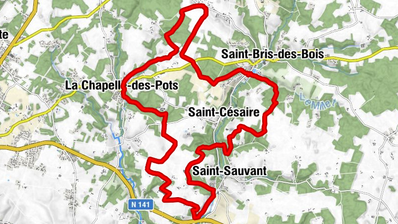 La Chapelle-des-Pots - Chez Belot - Senouche - Église Saint-Front