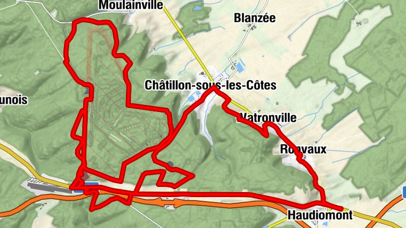 Haudiomont - Ronvaux - Watronville - Châtillon-sous-les-Côtes