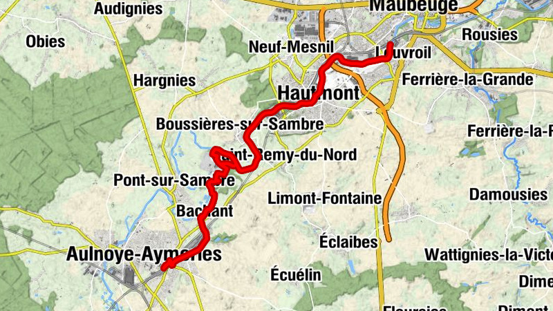 Aulnoye-Aymeries - Bachant - Hautmont