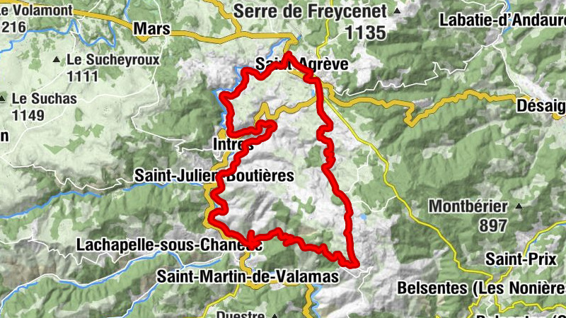 Gare de Saint-Agrève - Le 1050 - L'épicea - La Grignotte