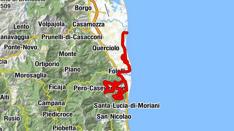 La piscine - San Petru de Prignani - Église San Michele - Chapelle Notre-Dame du Mont-Carmel