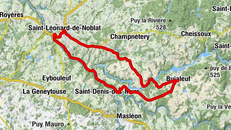 Bujaleuf - Le Colombier - Le Mazeau - Pierre Brune
