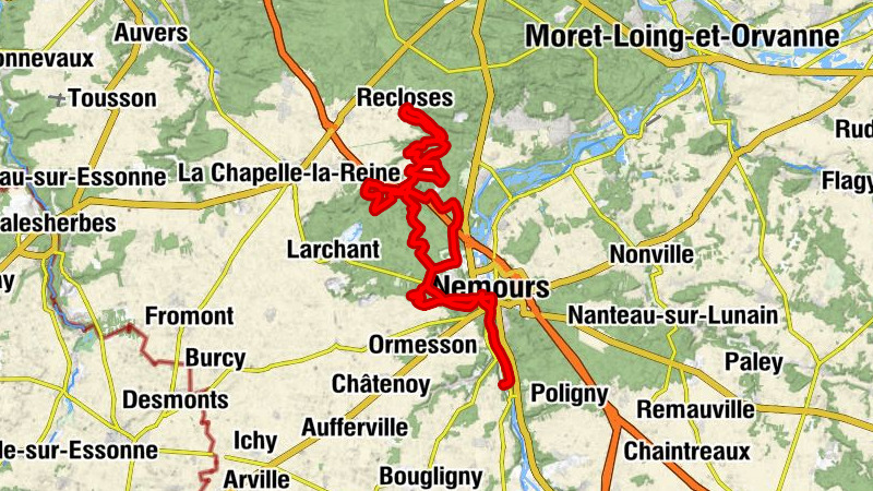 Bagneaux-sur-Loing - Chaintréauville - Nemours