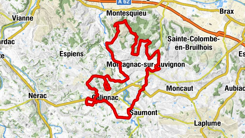 Calignac - Caillau - La Penchade - Montesquieu