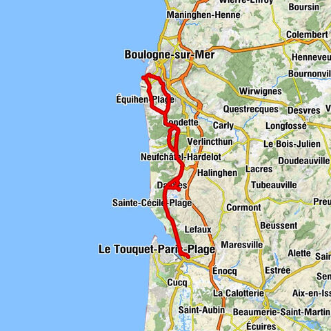 Étaples - Le Touquet - Étaples - Église Saint-Wandrille - Mont au Guet