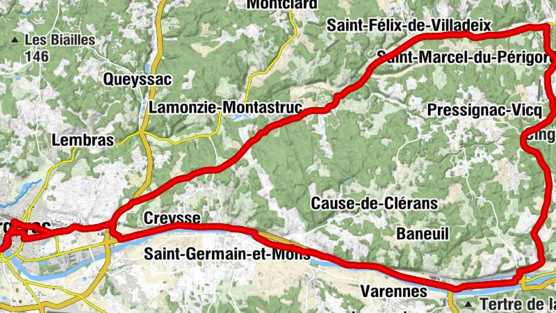 Bergerac - Église Saint-Martin - Église Sainte-Foy - Église Saint-Capraise