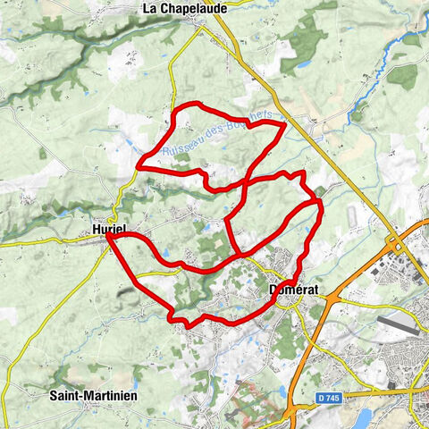 Domérat - Les Chézeaux - Beaumont - Les Graves
