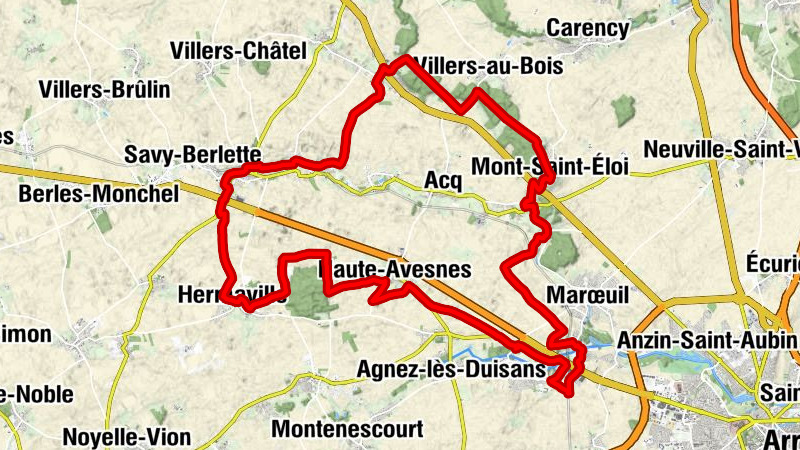Aubigny-en-Artois - Église Saint-Georges - Mont Tigny - Mont César
