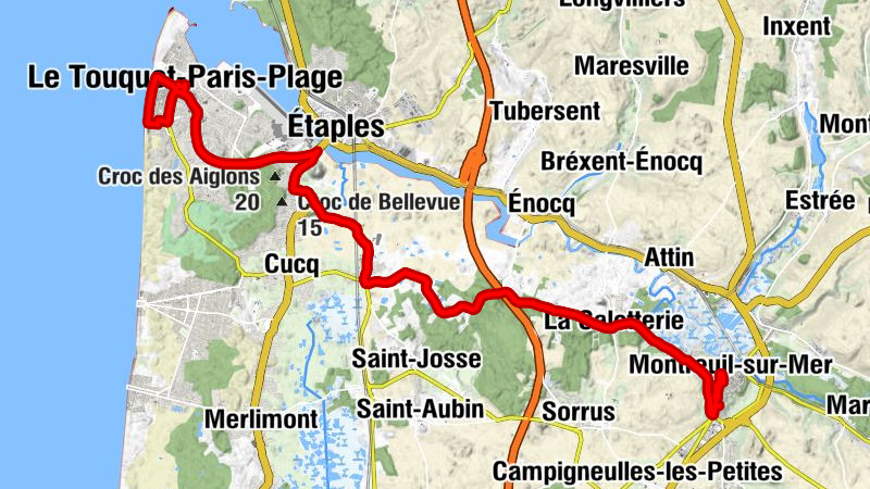 La Madelaine-sous-Montreuil - Crêperie des Calotins - Église Sainte-Jeanne-d'Arc du Touquet-Paris-Plage - La Motte du Roy