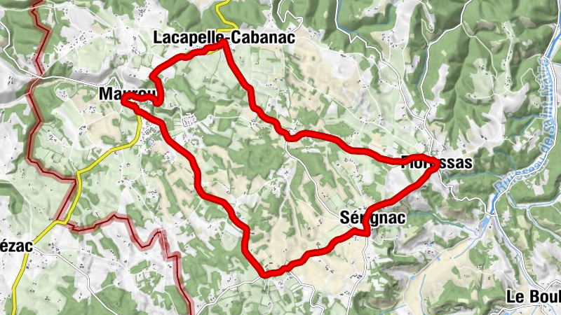 Lacapelle-Cabanac - Boudou et Les Combres - Mauroux - La Megencerie